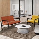 Line Two Seater Office Fabric Leisure Lounge Sofa - Gavisco Office Furniture